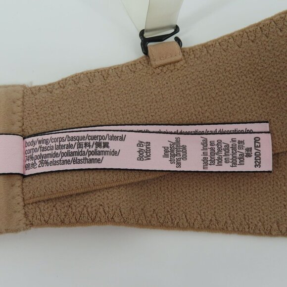 Victorias Secret 32DD Body Victoria Lined Strapless Beige Underwire Bra Women - Picture 11 of 15